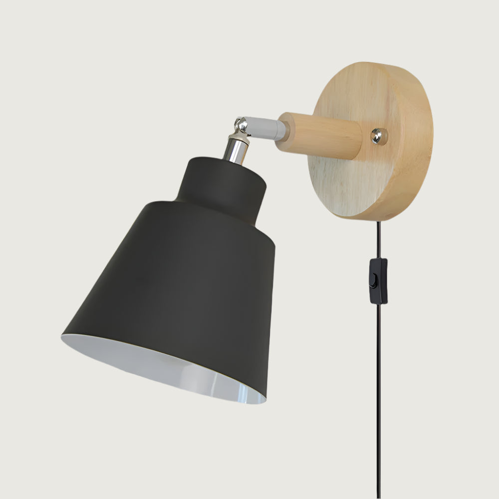 Lámpara de Pared de Madera Estilo Macaron para Dormitorio – Diseño Minimalista y Acogedor 5
