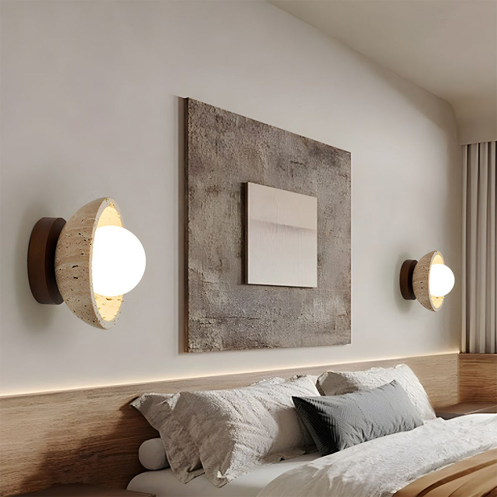Lámpara de Pared de Madera Moderna para Dormitorio – Iluminación Elegante y Sencilla 0