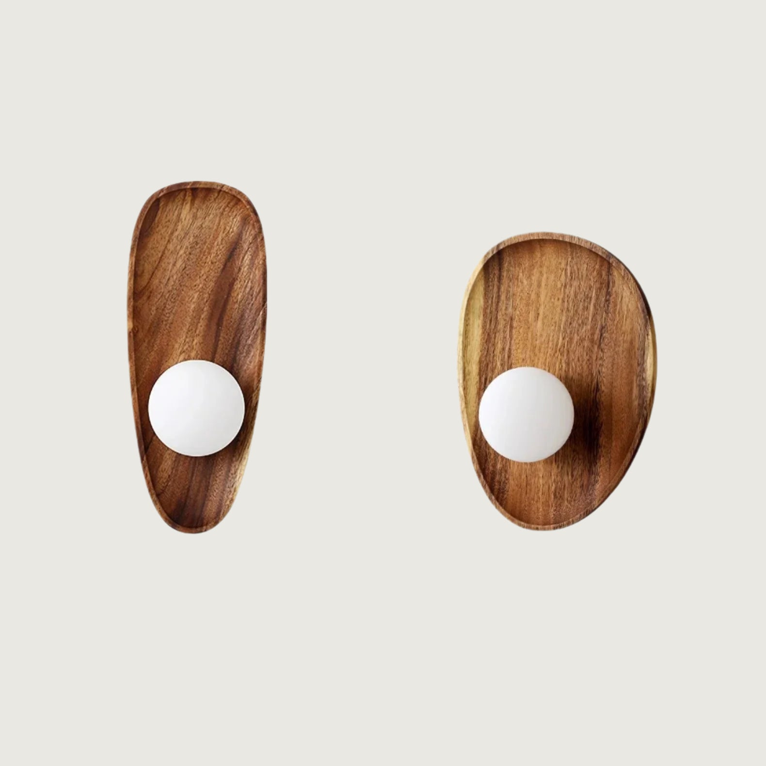 Lámpara de Pared de Madera Natural LED, Aplique Pared Contemporáneo para Ambientes Acogedores, 20 cm Diámetro 6