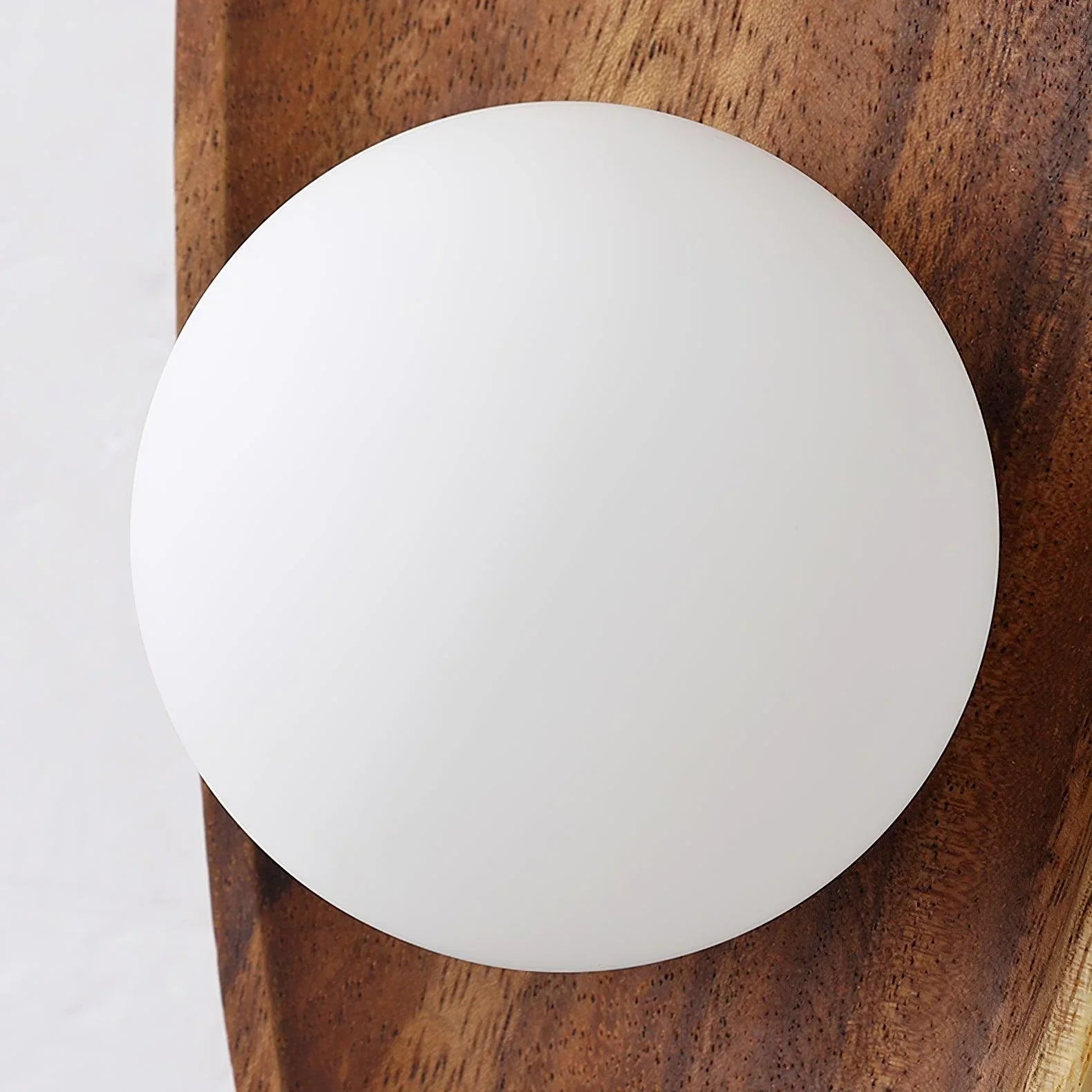 Lámpara de Pared de Madera Natural LED, Aplique Pared Contemporáneo para Ambientes Acogedores, 20 cm Diámetro 7