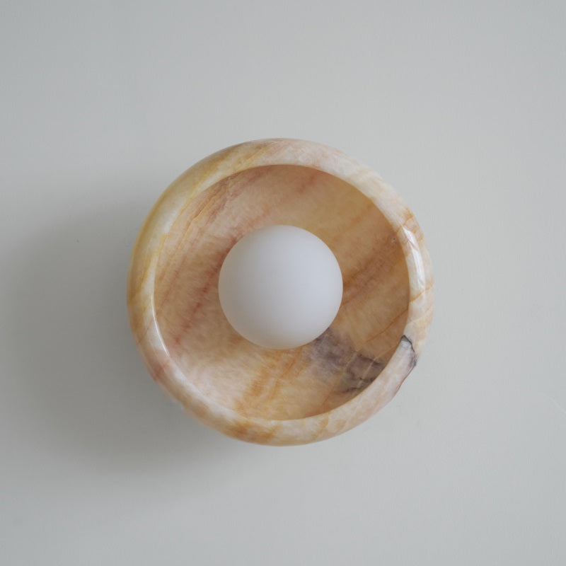 Lámpara de Pared de Mármol con Diseño Moderno y Luz Difusa – Ideal para Interiores Elegantes 55