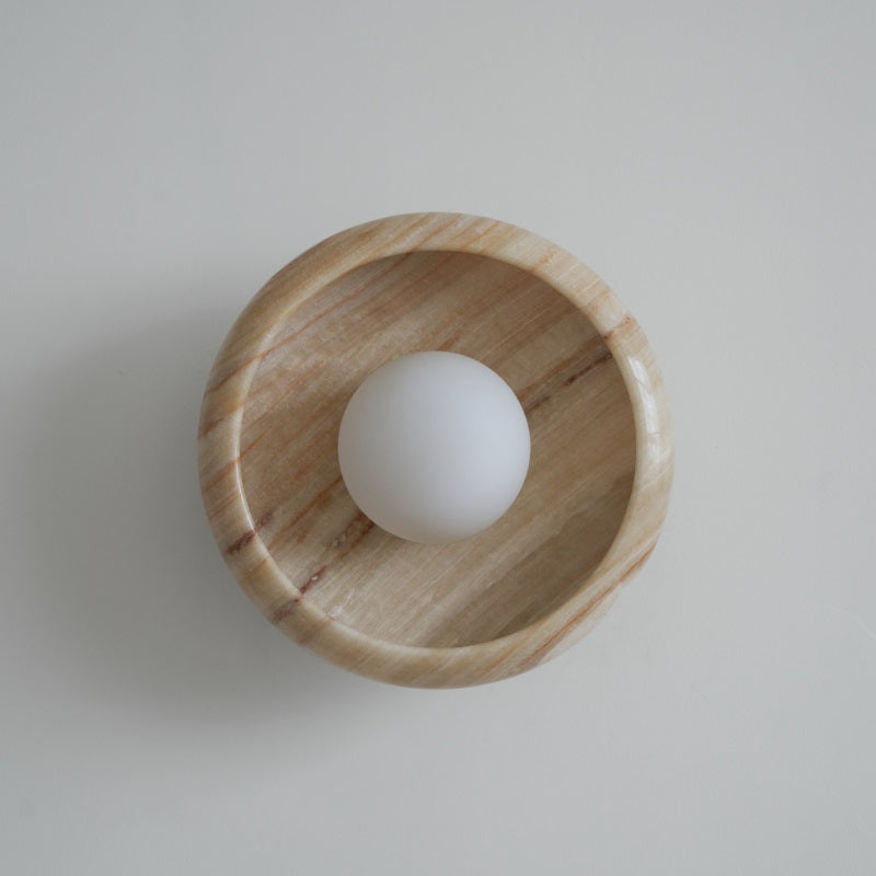 Lámpara de Pared de Mármol con Diseño Moderno y Luz Difusa – Ideal para Interiores Elegantes 75