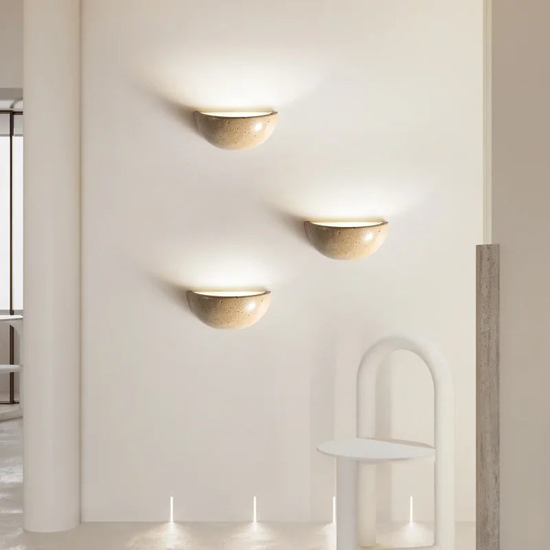 Lámpara de Pared de Piedra Artística con Tecnología LED – Diseño Natural y Elegante 2