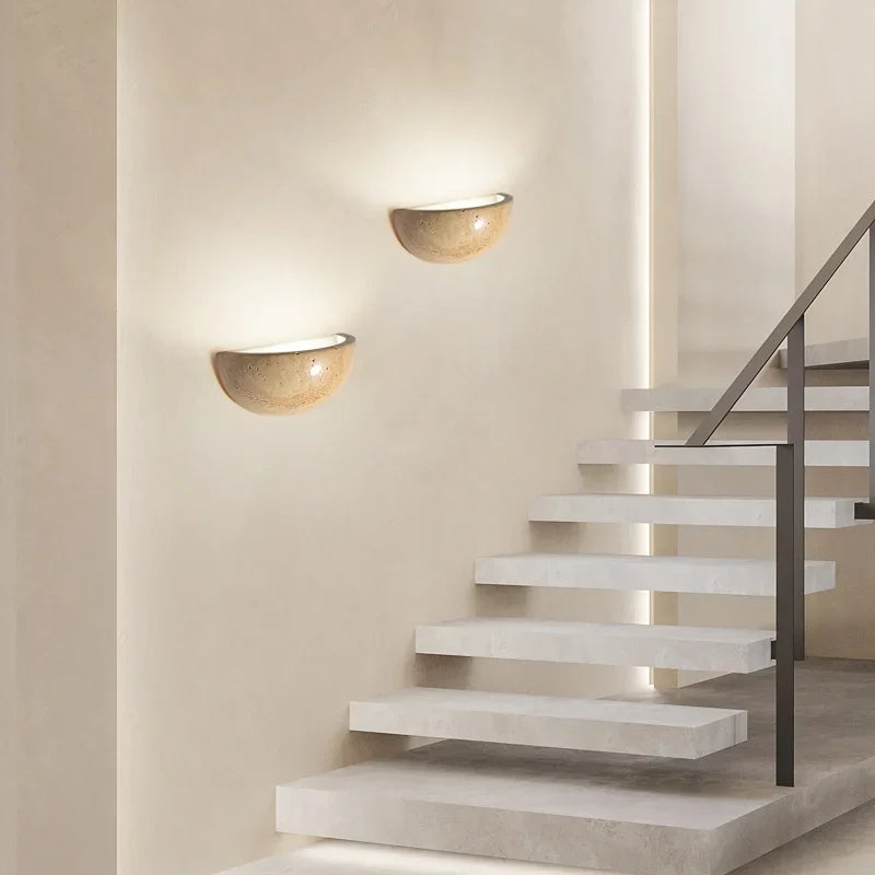 Lámpara de Pared de Piedra Artística con Tecnología LED – Diseño Natural y Elegante 5