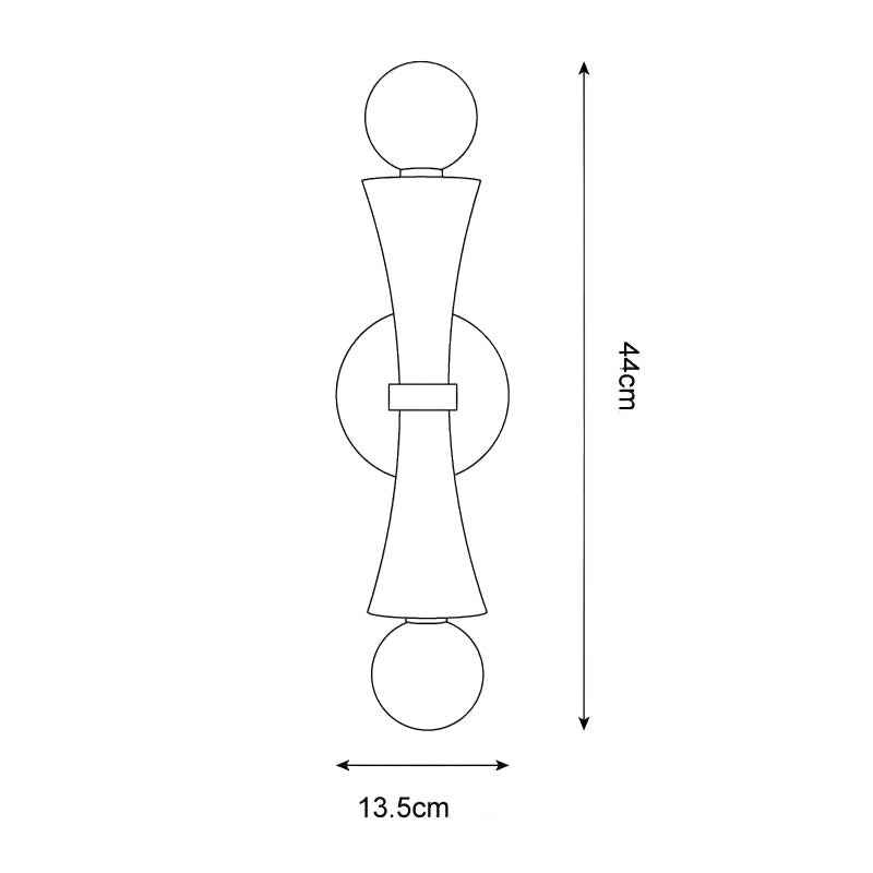 Lámpara de Pared de Travertino Natural con Esfera de Vidrio – Diseño Moderno y Elegante 4