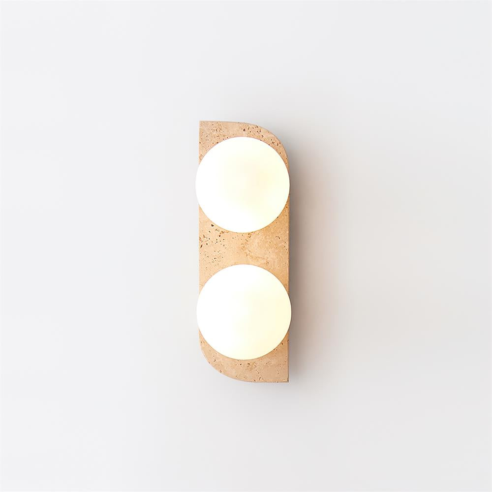 Lámpara de Pared de Travertino Neptune con Diseño Minimalista – Opciones de 1, 2 y 3 Luces 9