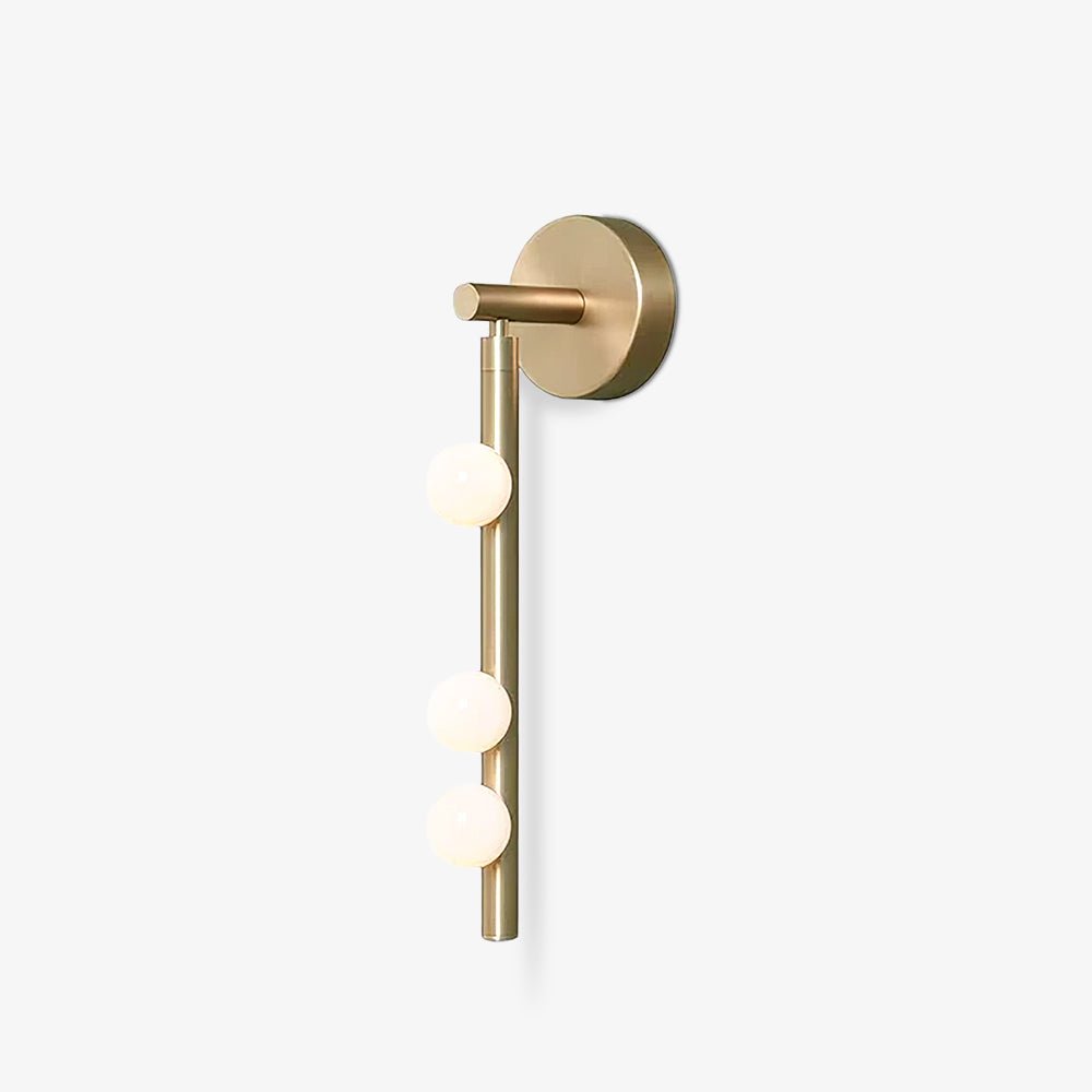 Lámpara de Pared de Tubo de Vidrio y Latón con LED - Acabados Personalizados 1