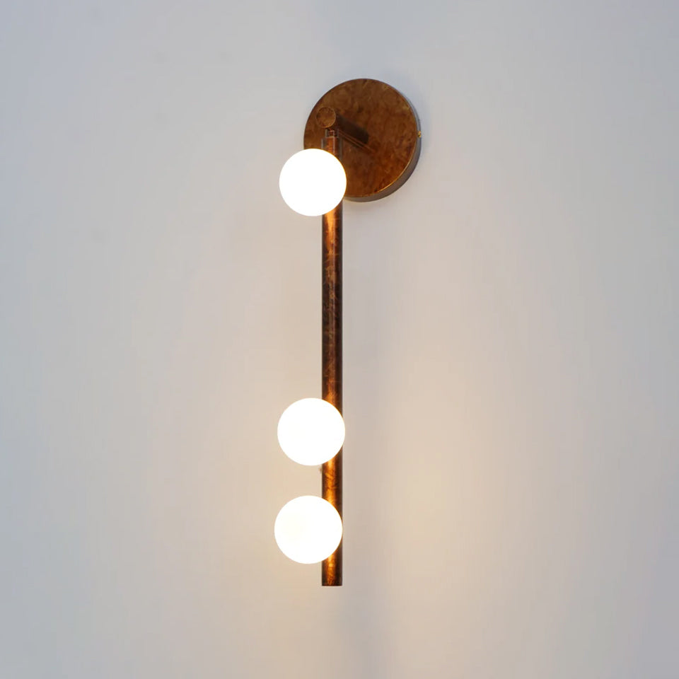 Lámpara de Pared de Tubo de Vidrio y Latón con LED - Acabados Personalizados 19