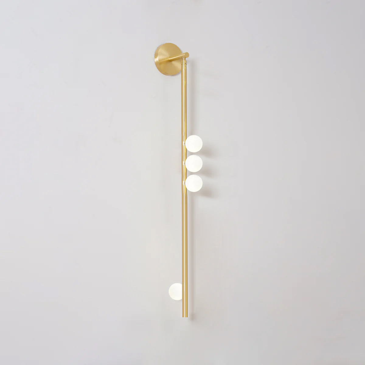 Lámpara de Pared de Tubo de Vidrio y Latón con LED - Acabados Personalizados 23