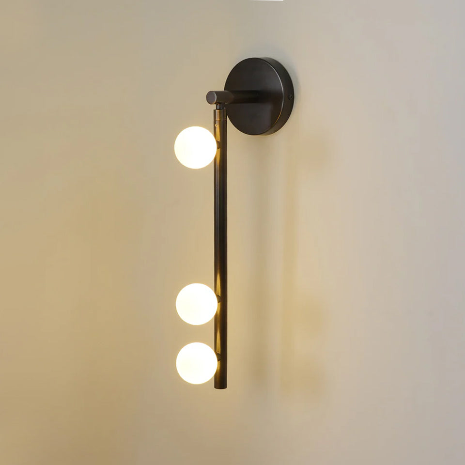 Lámpara de Pared de Tubo de Vidrio y Latón con LED - Acabados Personalizados 9