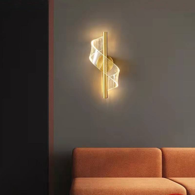 Lámpara de Pared de Vidrio Elegante con Candelabro Regulable – Aplique Pared para Salón y Dormitorio 0