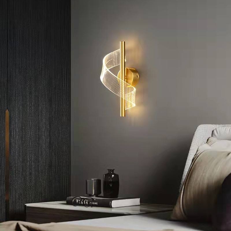 Lámpara de Pared de Vidrio Elegante con Candelabro Regulable – Aplique Pared para Salón y Dormitorio 1
