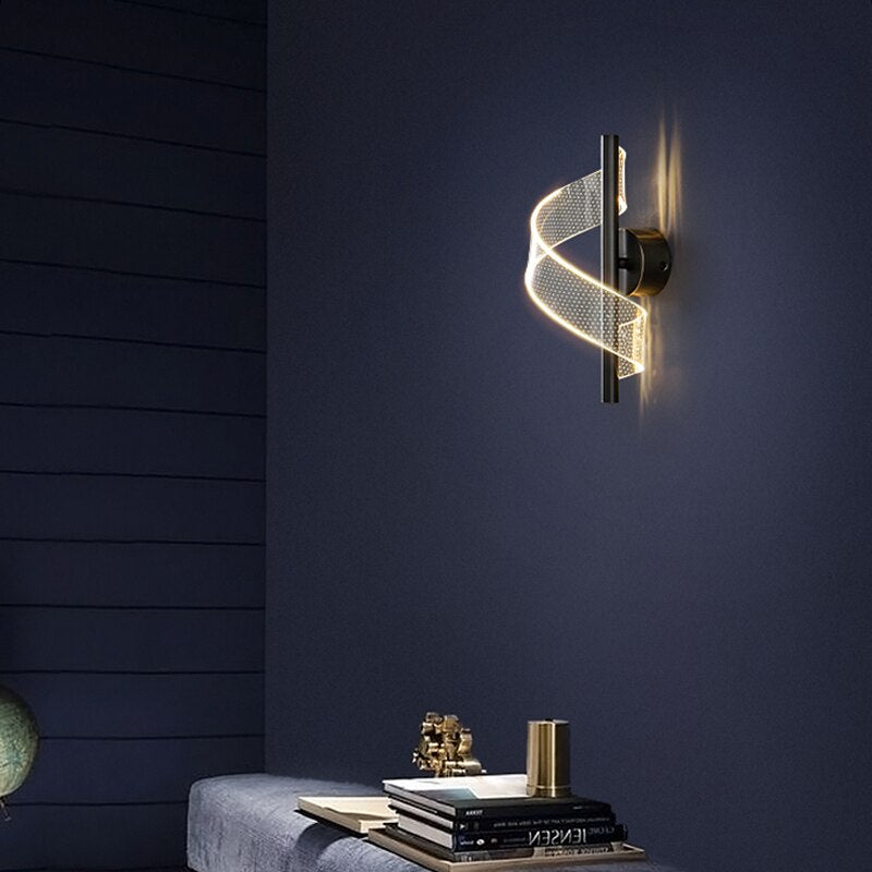 Lámpara de Pared de Vidrio Elegante con Candelabro Regulable – Aplique Pared para Salón y Dormitorio 2