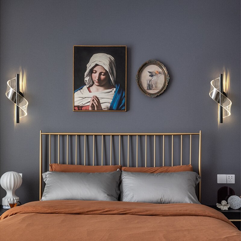 Lámpara de Pared de Vidrio Elegante con Candelabro Regulable – Aplique Pared para Salón y Dormitorio 3