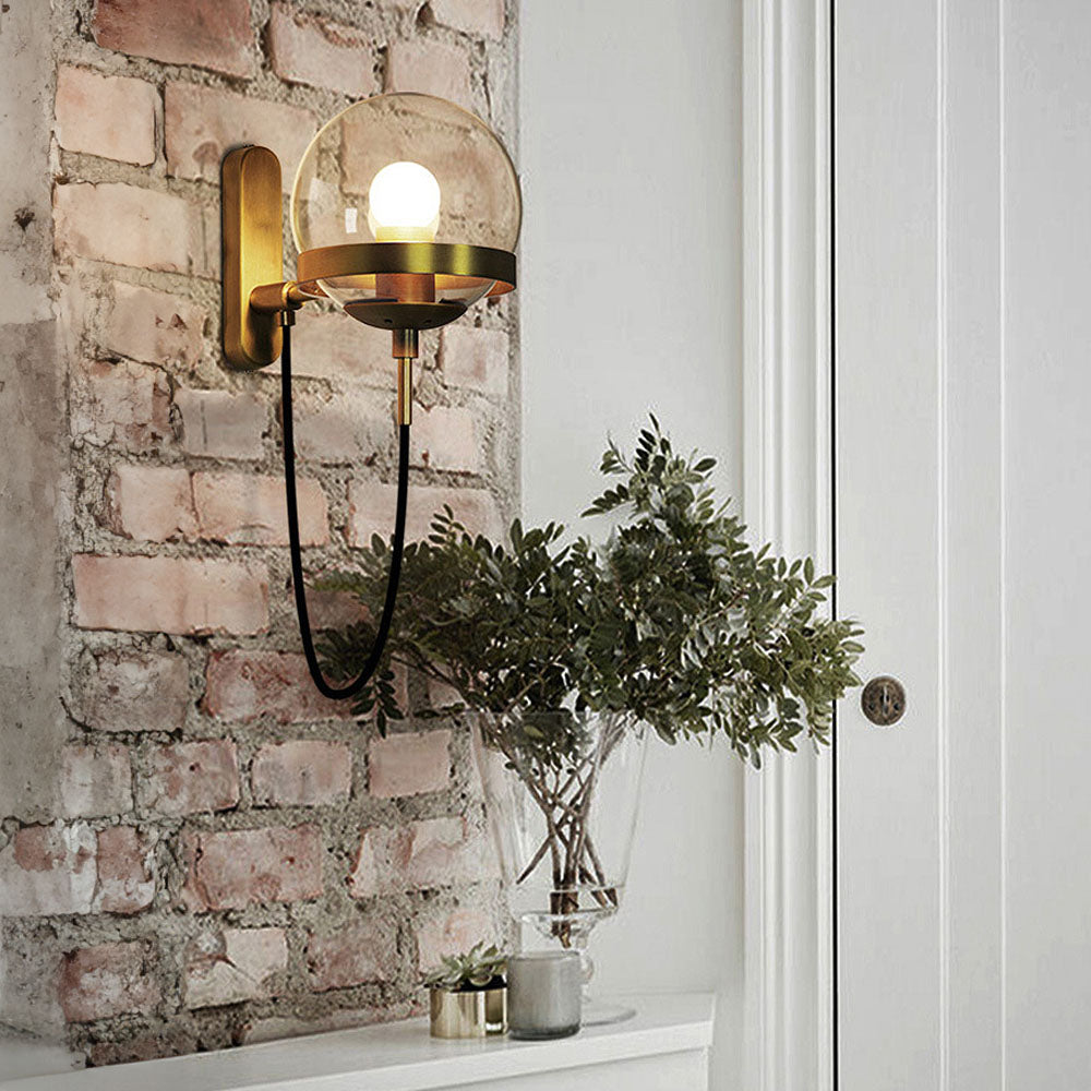 Lámpara de Pared de Vidrio Estilo Nórdico Retro – Aplique Pared Elegante y Funcional para Iluminar tu Espacio 1