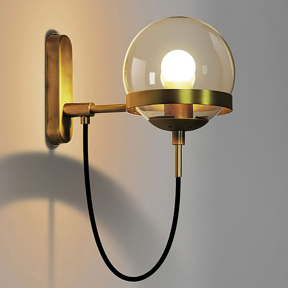 Lámpara de Pared de Vidrio Estilo Nórdico Retro – Aplique Pared Elegante y Funcional para Iluminar tu Espacio 2