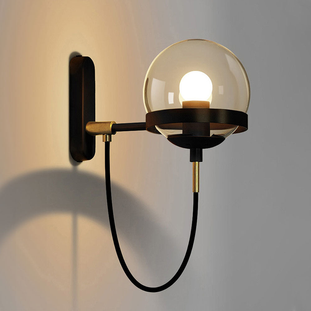 Lámpara de Pared de Vidrio Estilo Nórdico Retro – Aplique Pared Elegante y Funcional para Iluminar tu Espacio 8