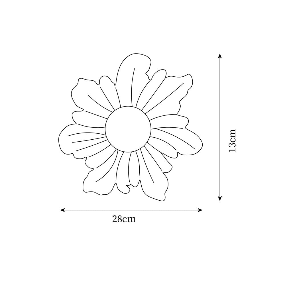 Lámpara de Pared en Forma de Flor de Resina, Diseño Elegante y Funcional, Ideal para Interiores y Exteriores 5