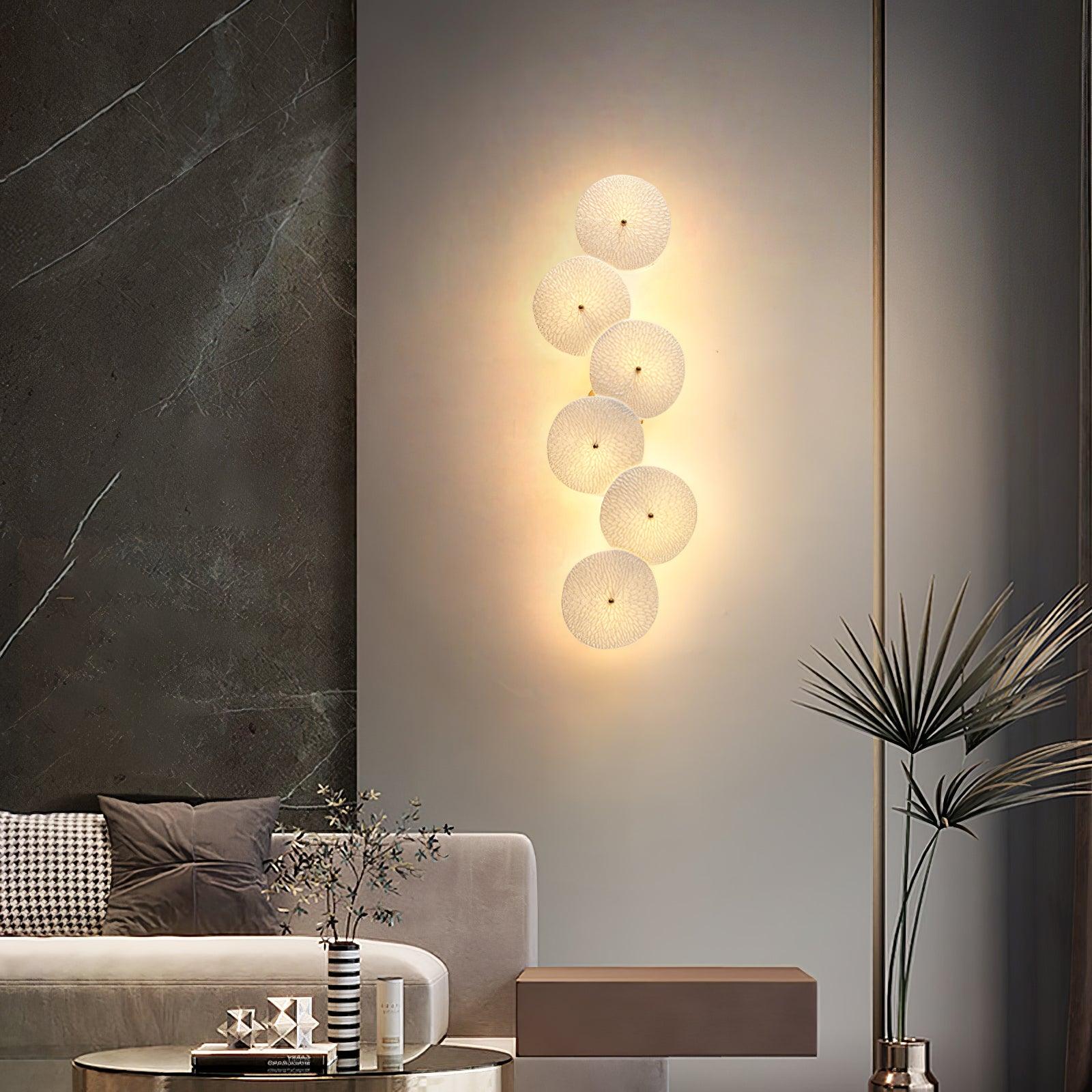 Lámpara de Pared en Forma de Pétalos de Loto – Diseño Cerámico Elegante para Iluminación Interior 7