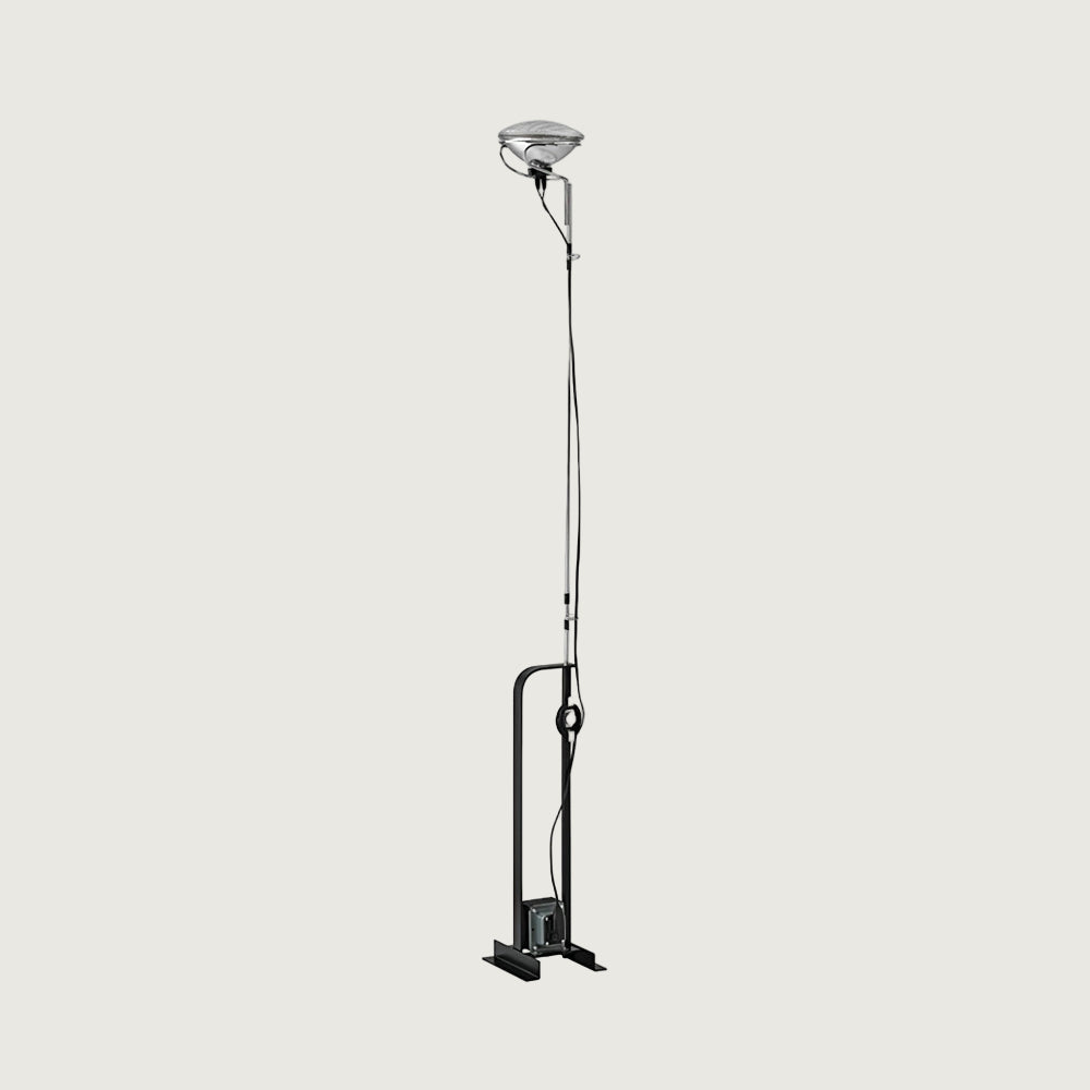 Lámpara de Pie Ajustable Moderna con Luz LED Integrada – Estilo Industrial y Color Negro para Salón 10