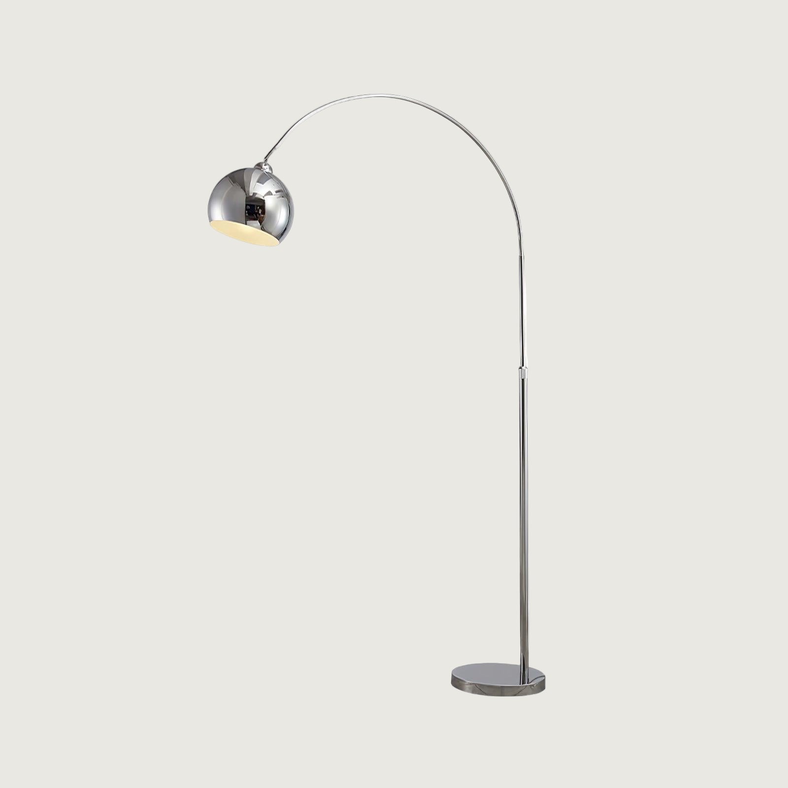 Lámpara de Pie Ajustable de Metal Cromado con Cabezal Móvil – Lamparas de Pie Modernas para Salón y Decoración Interior 0