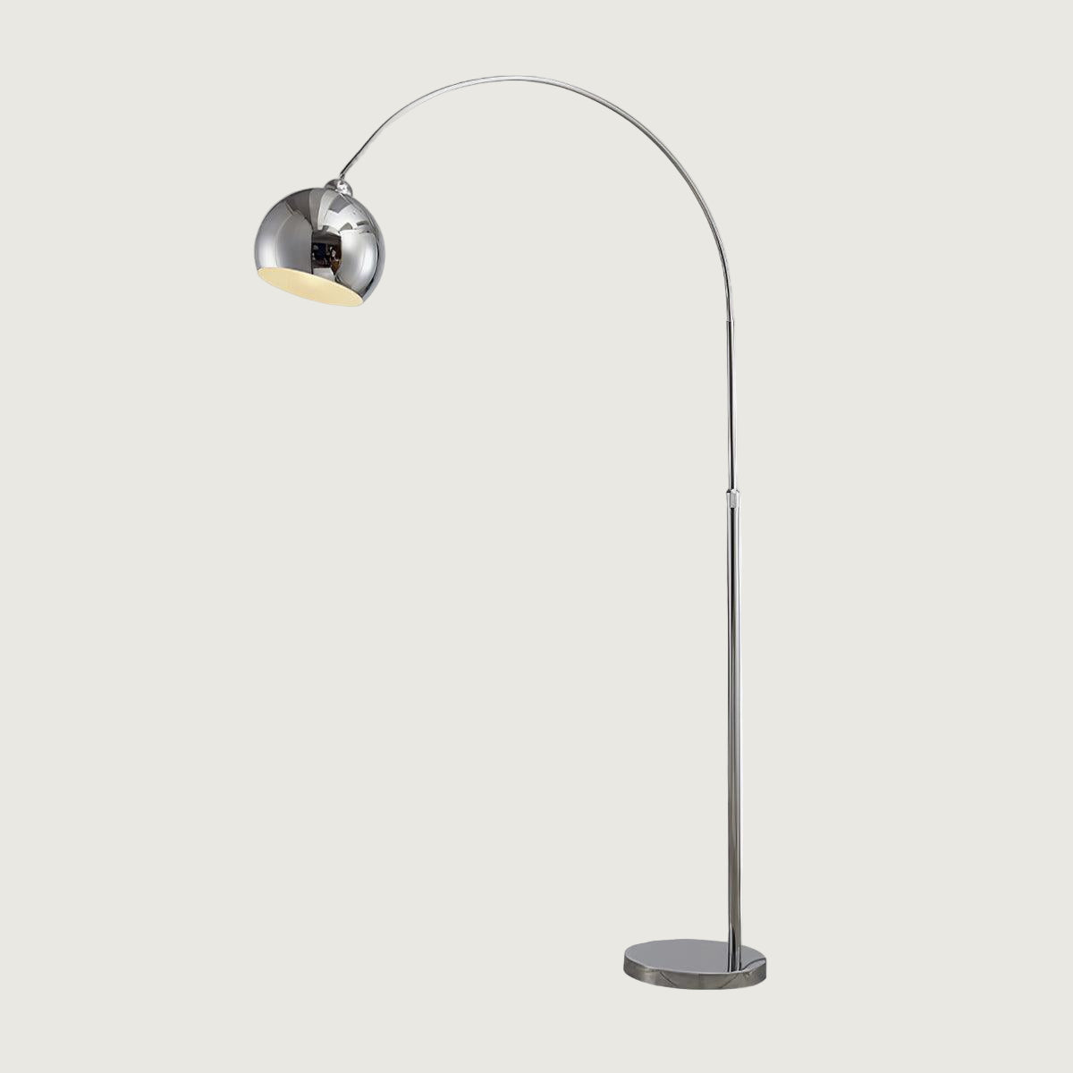 Lámpara de Pie Ajustable de Metal Cromado con Cabezal Móvil – Lamparas de Pie Modernas para Salón y Decoración Interior 1