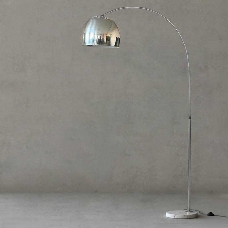 Lámpara de Pie Arqueada con Base de Mármol y Pantalla de Acrílico, Altura Ajustable – Lámparas de Pie Modernas para Salón 8