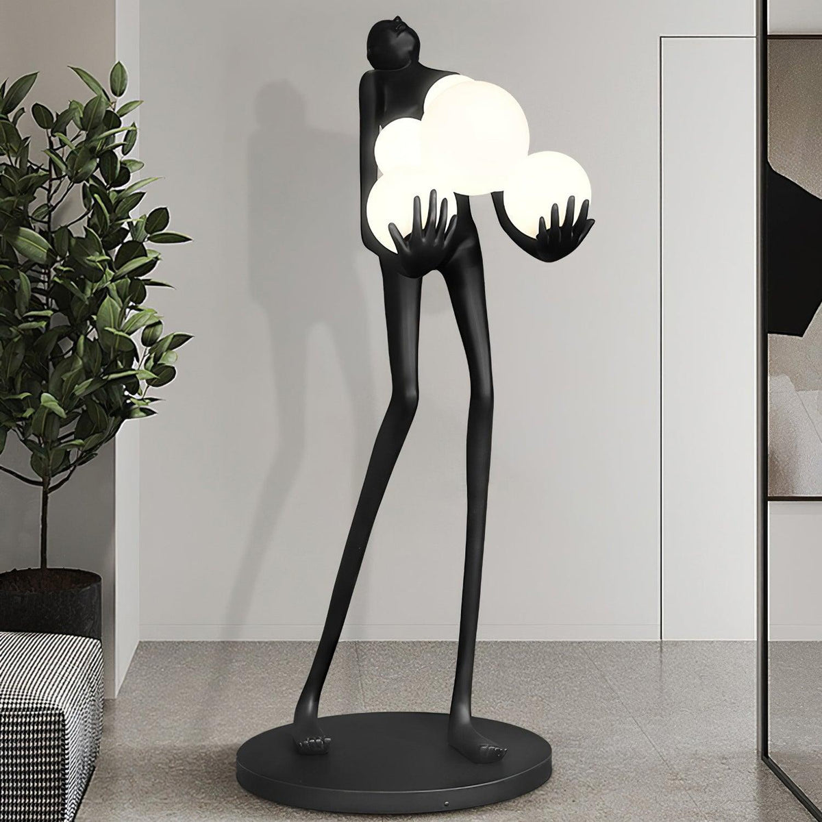 Erysa - Lámpara de Pie Artística con Diseño Elegante y Luz Cálida – Disponible en Varios Tamaños y Colores