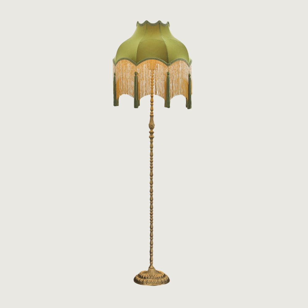 Lámpara de Pie Dorada Ajustable con Pantalla de Tela – Lámparas de Pie Modernas para Salón 9