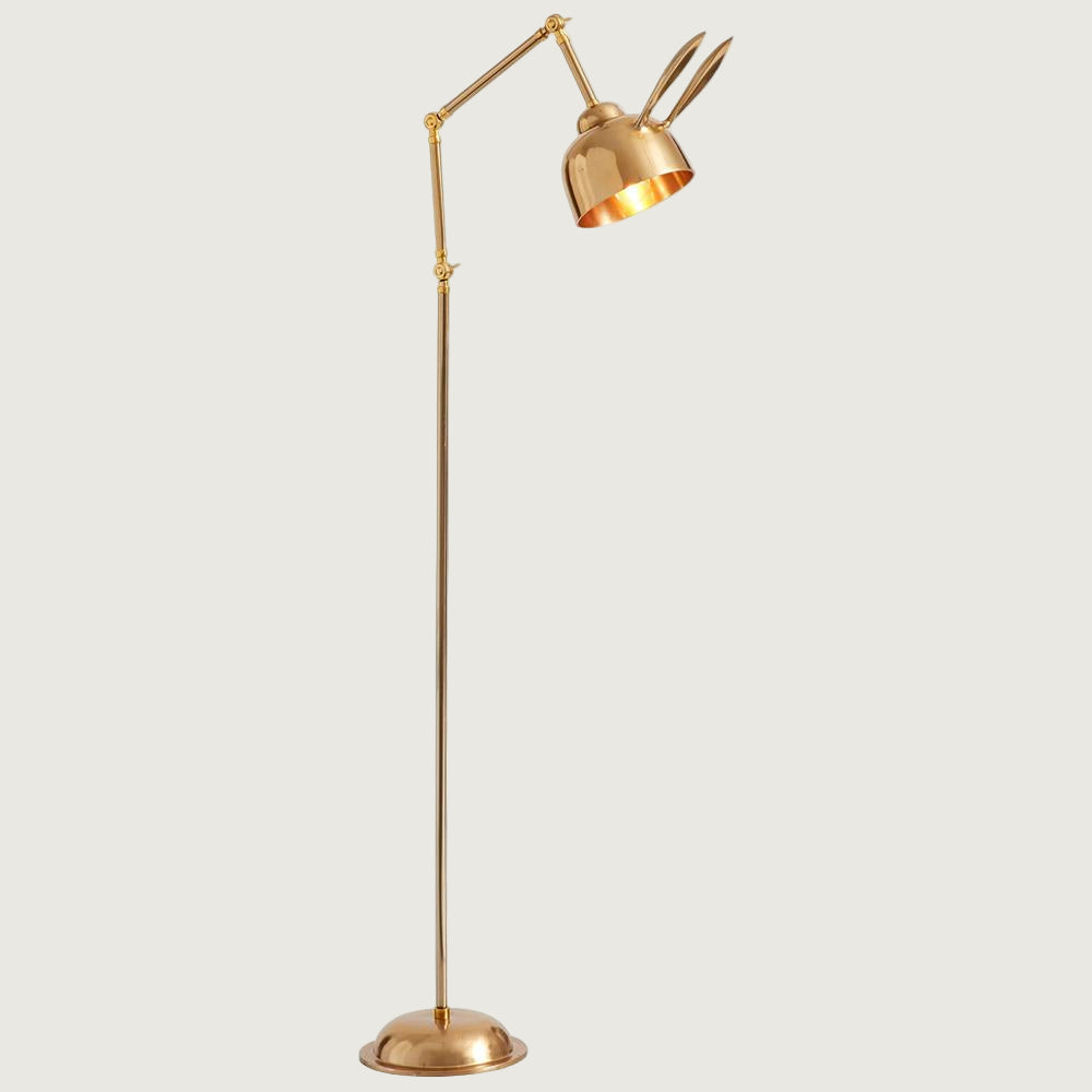 Lámpara de Pie Dorada Bunny Taak con Diseño Elegante y Divertido – 70cm de Diámetro para Salón y Espacios Modernos 0