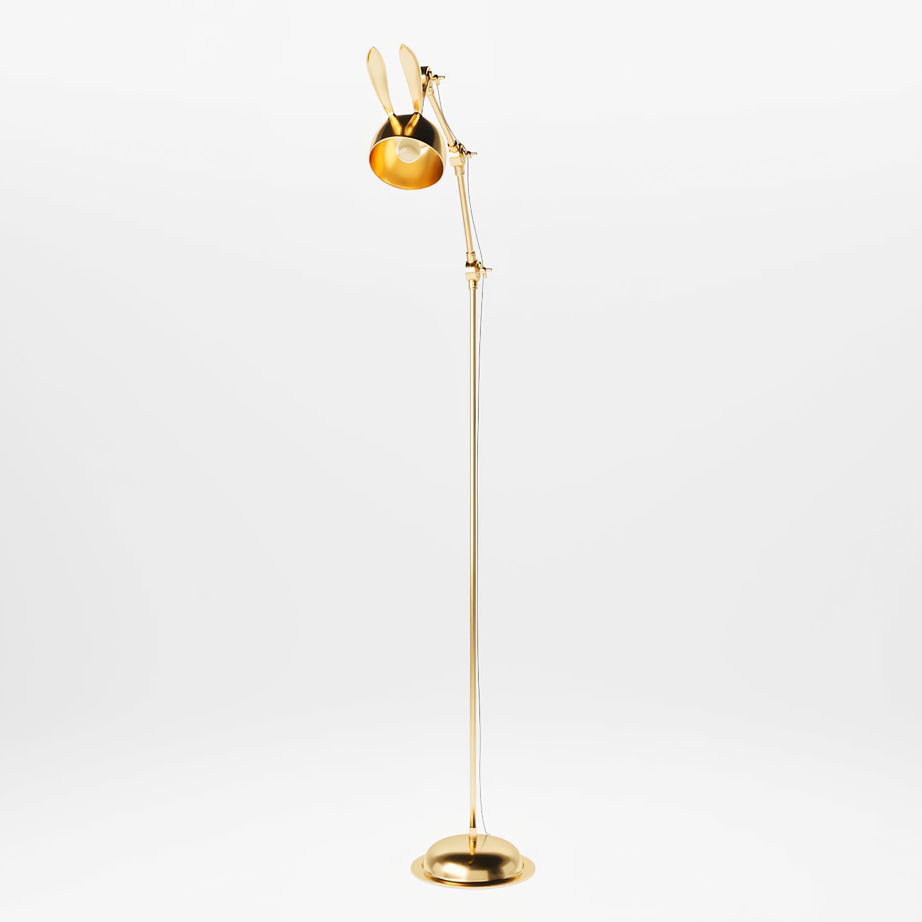 Lámpara de Pie Dorada Bunny Taak con Diseño Elegante y Divertido – 70cm de Diámetro para Salón y Espacios Modernos 4