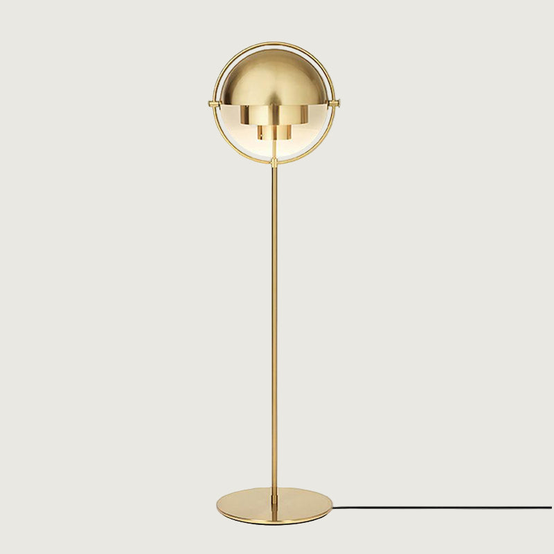 Lámpara de Pie Elvira de Diseño Minimalista en Metal con Acabado Dorado y Luz Suave 0