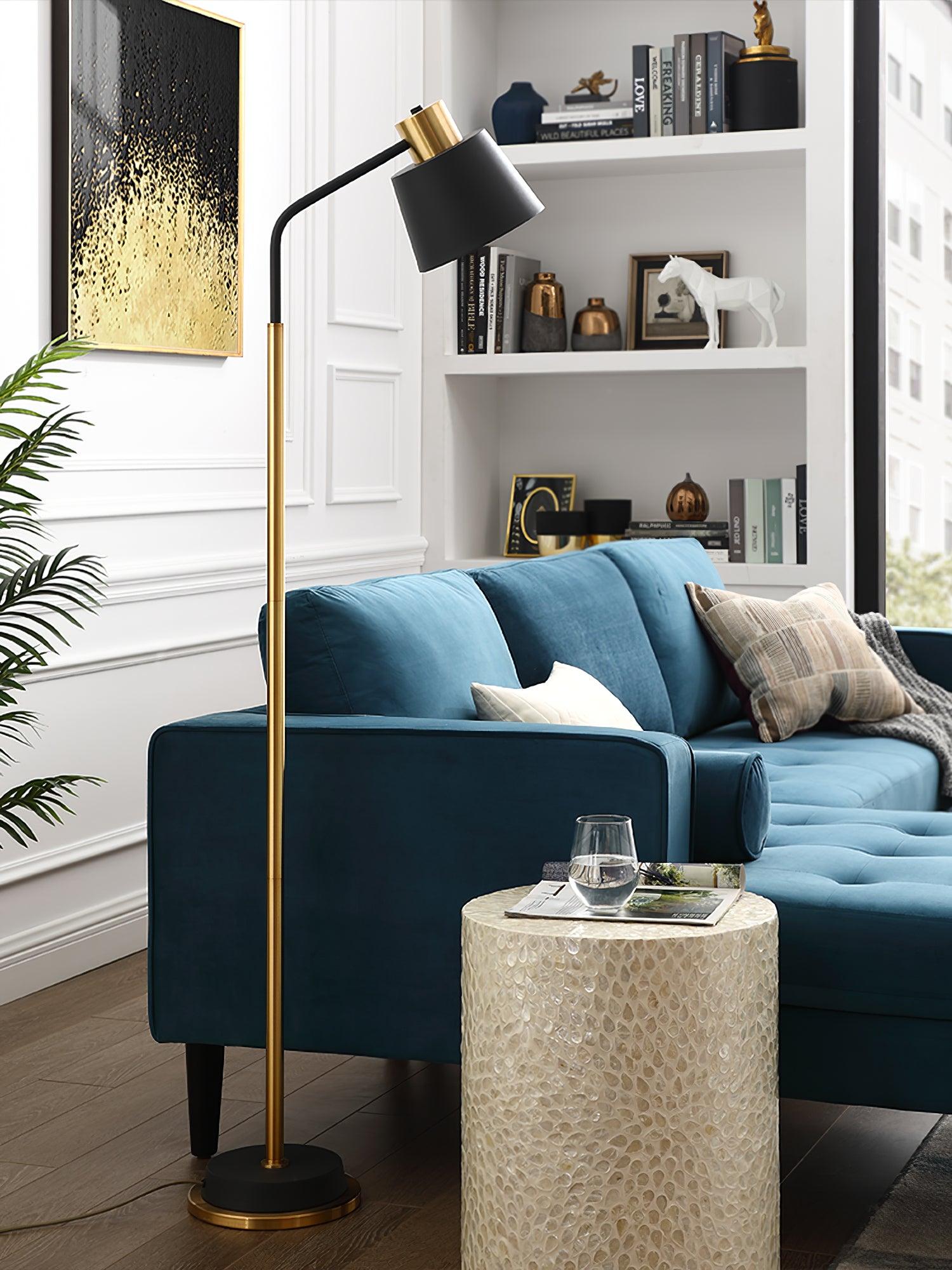 Lámpara de Pie Emmental con Pantalla Ajustable y Base Estable – Diseño Moderno para Interiores 3