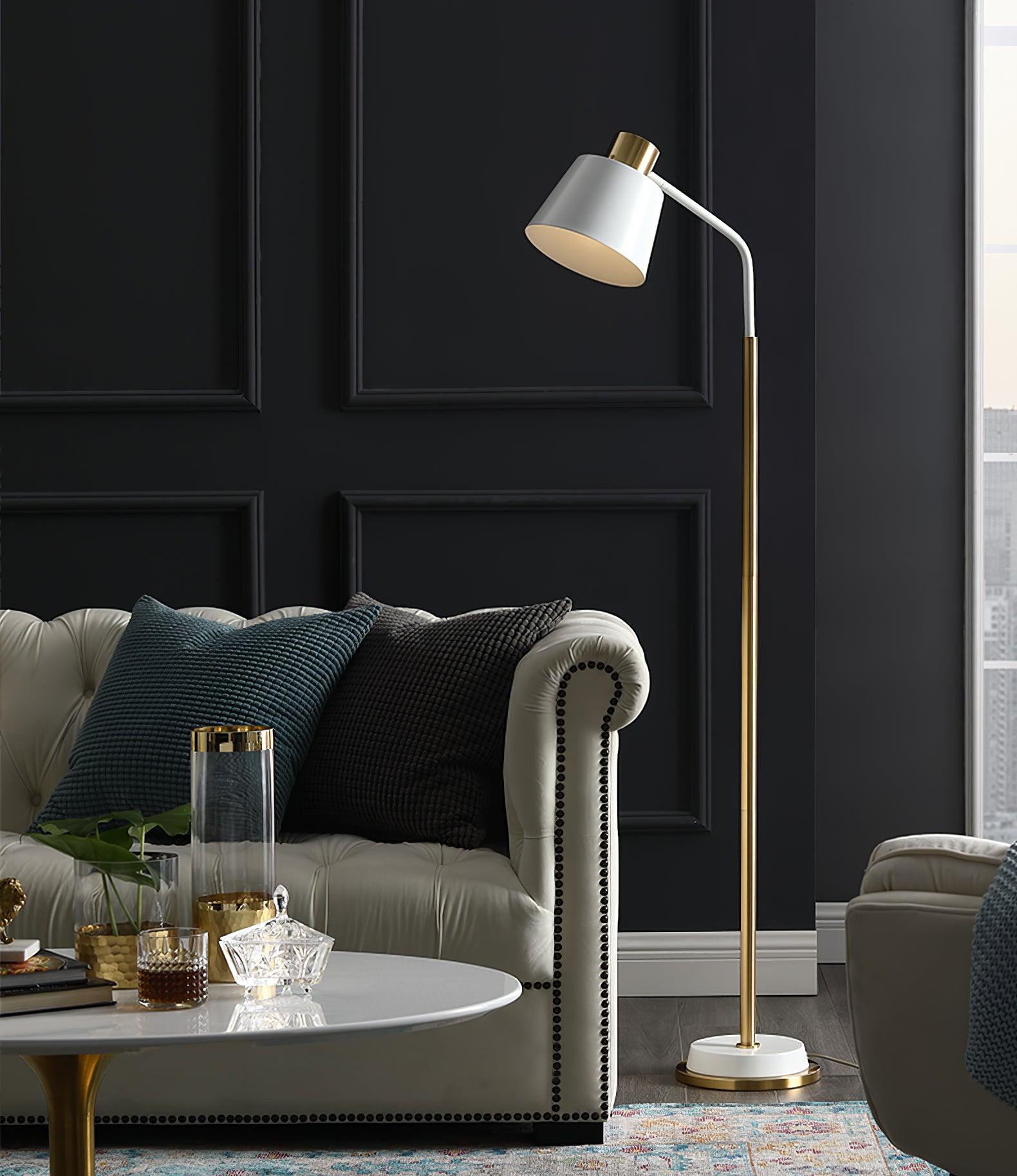 Lámpara de Pie Emmental con Pantalla Ajustable y Base Estable – Diseño Moderno para Interiores 4