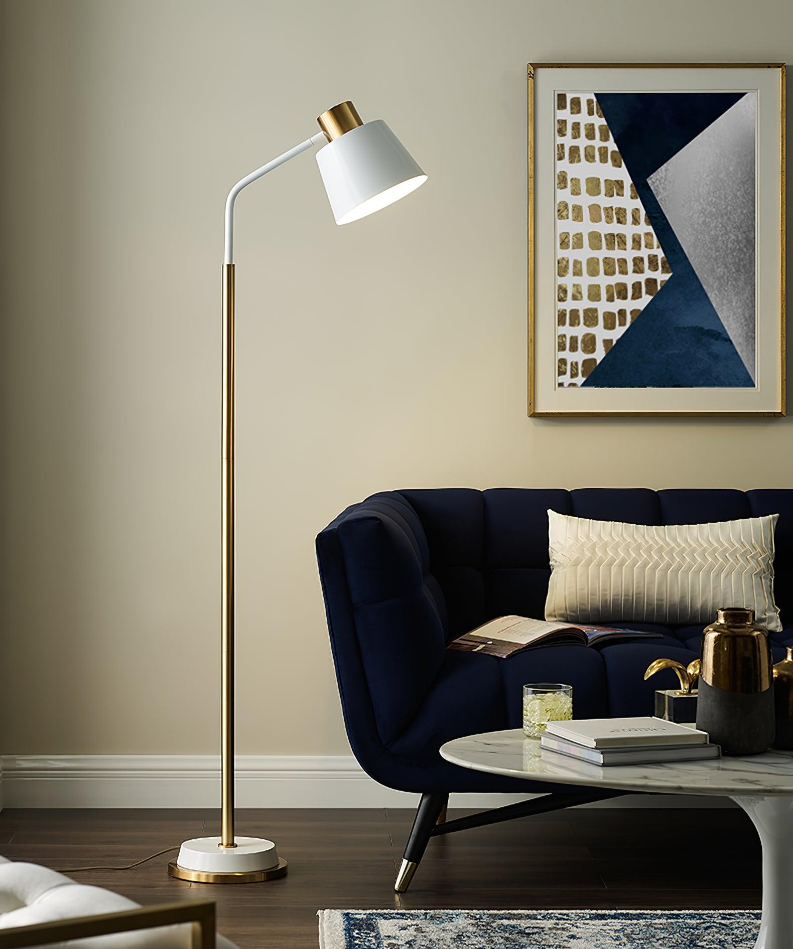 Lámpara de Pie Emmental con Pantalla Ajustable y Base Estable – Diseño Moderno para Interiores 5