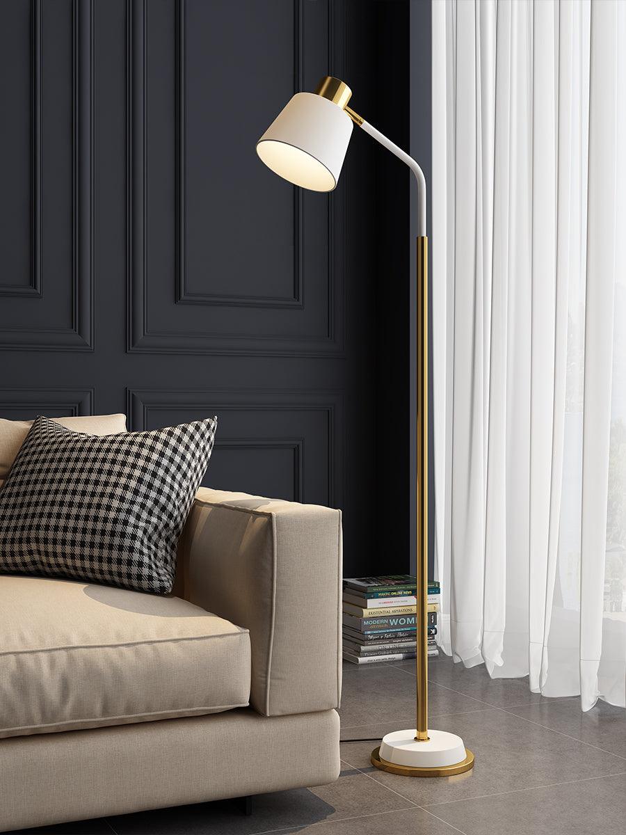 Lámpara de Pie Emmental con Pantalla Ajustable y Base Estable – Diseño Moderno para Interiores 8