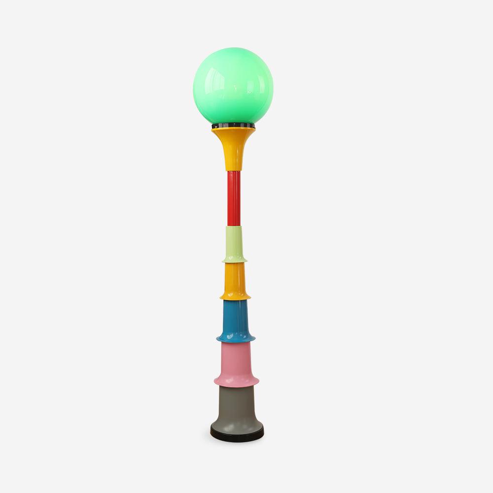 Lámpara de Pie Grande Moderna Multicolor con Diseño Divertido – Ideal para Salón, 142 cm de Altura, Compatible con E26/E27 1
