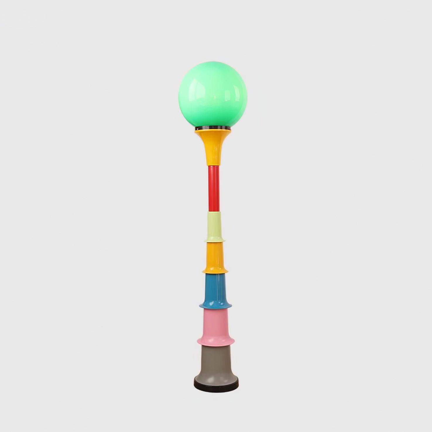Lámpara de Pie Grande Moderna Multicolor con Diseño Divertido – Ideal para Salón, 142 cm de Altura, Compatible con E26/E27 12