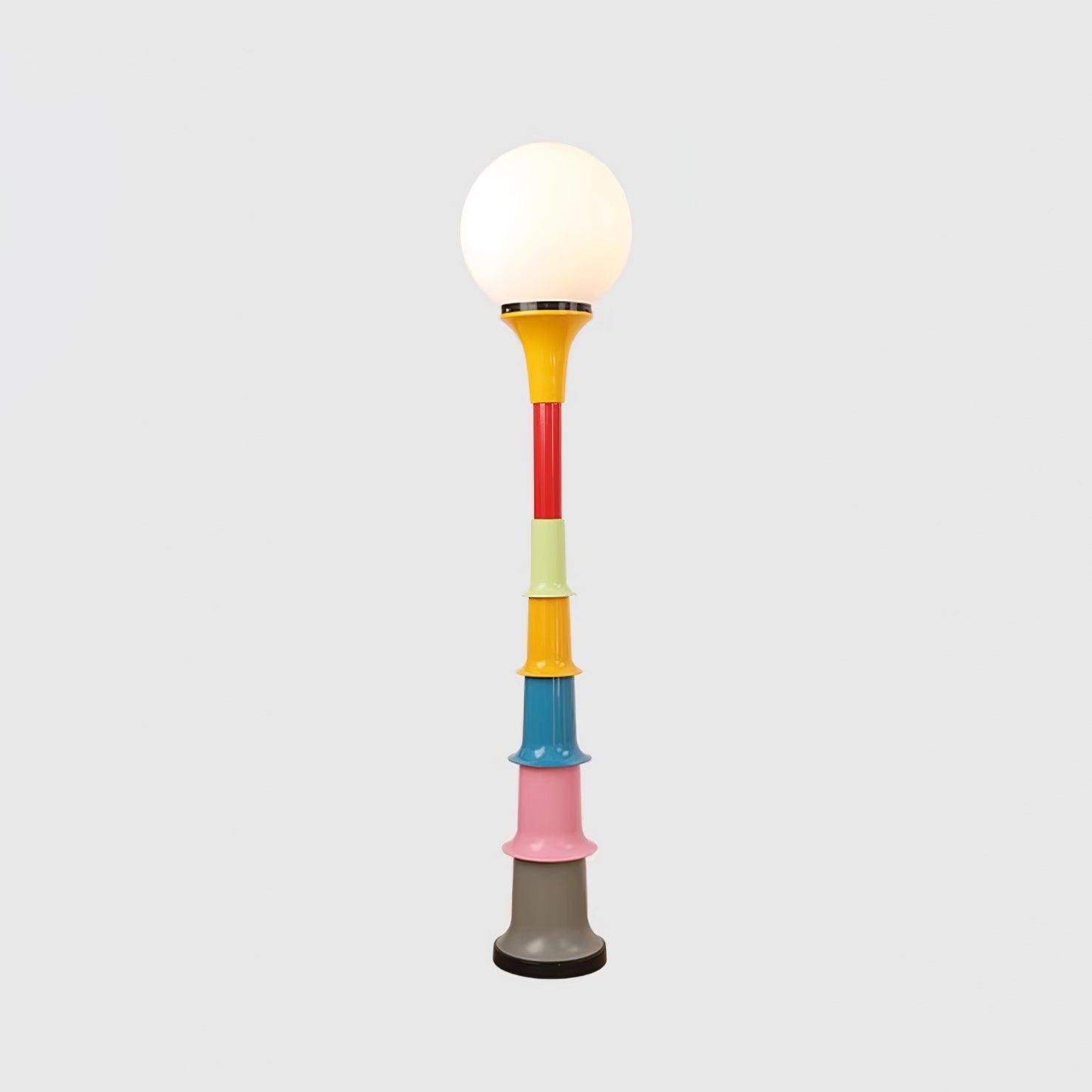 Lámpara de Pie Grande Moderna Multicolor con Diseño Divertido – Ideal para Salón, 142 cm de Altura, Compatible con E26/E27 14