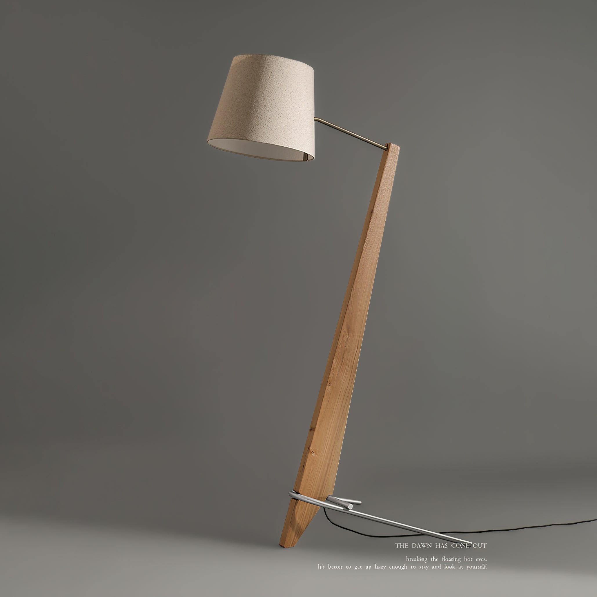 Lámpara de Pie Grande de Madera con Diseño Moderno para Salón – Iluminación Elegante y Funcional, 180 cm 8