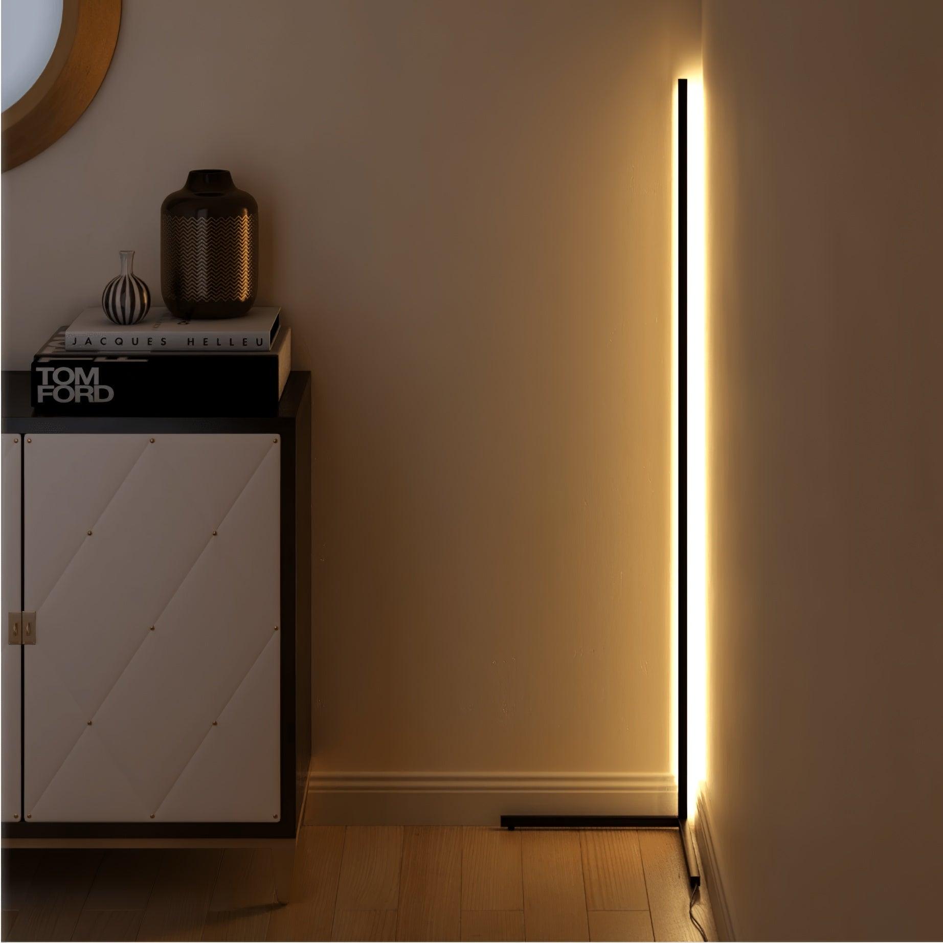Lámpara de Pie LED Minimalista con Diseño Elegante y Control Remoto – Ideal para Interiores 4