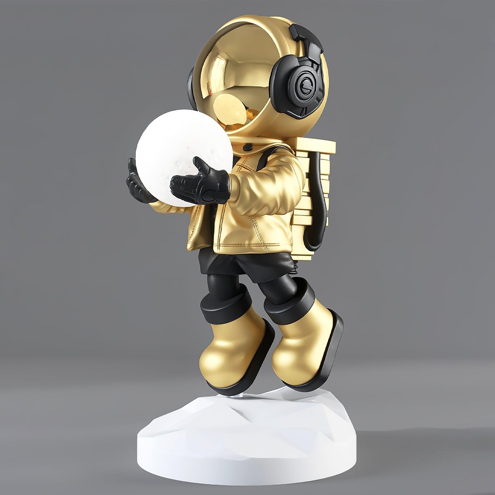 Lámpara de Pie LED Moderna Astronauta con Luz Cambiante para Salón y Decoración Intergaláctica - Resina 80 cm 2