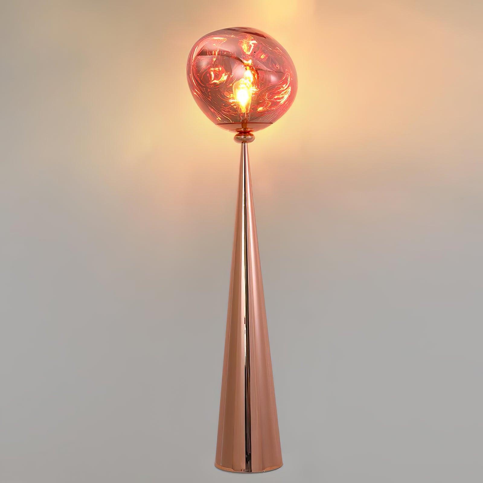 Lámpara de Pie Lava Cone Fat con Diseño Esférico y Efecto de Vidrio Fundido – Disponible en Varios Colores 10