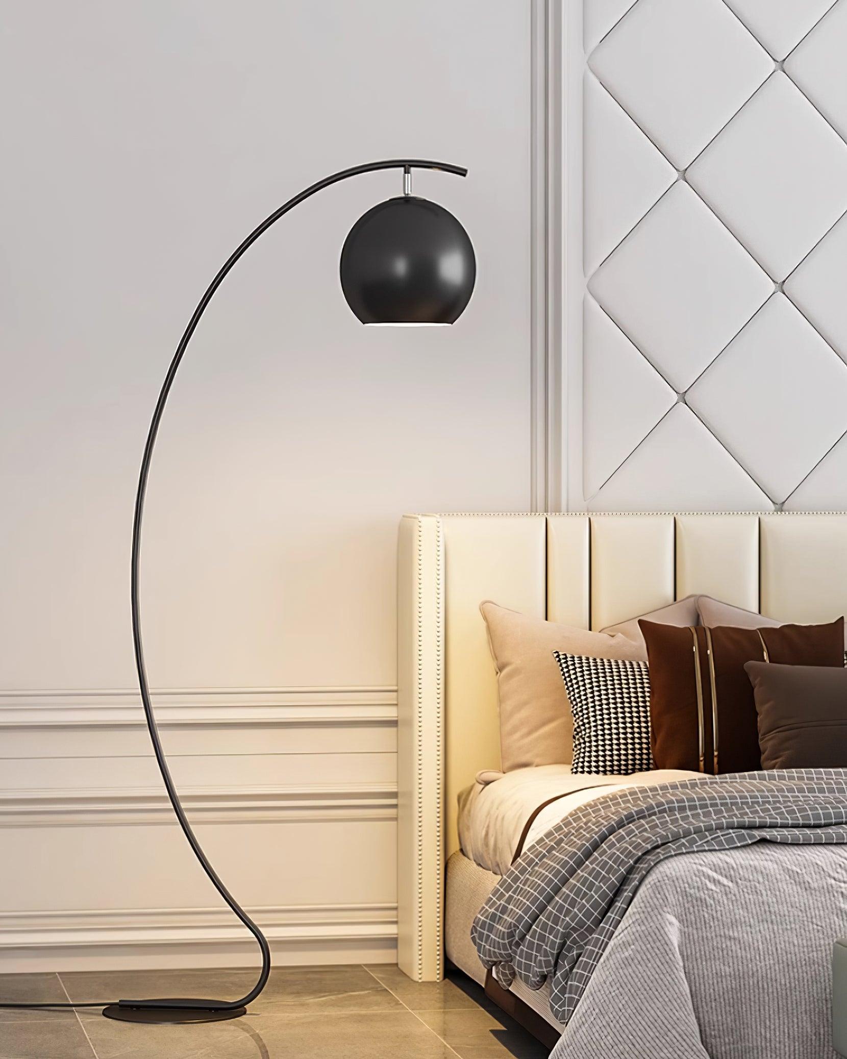 Lámpara de Pie Minimalista Louis Fishing en Negro y Amarillo – Diseño Artístico y Elegante 6