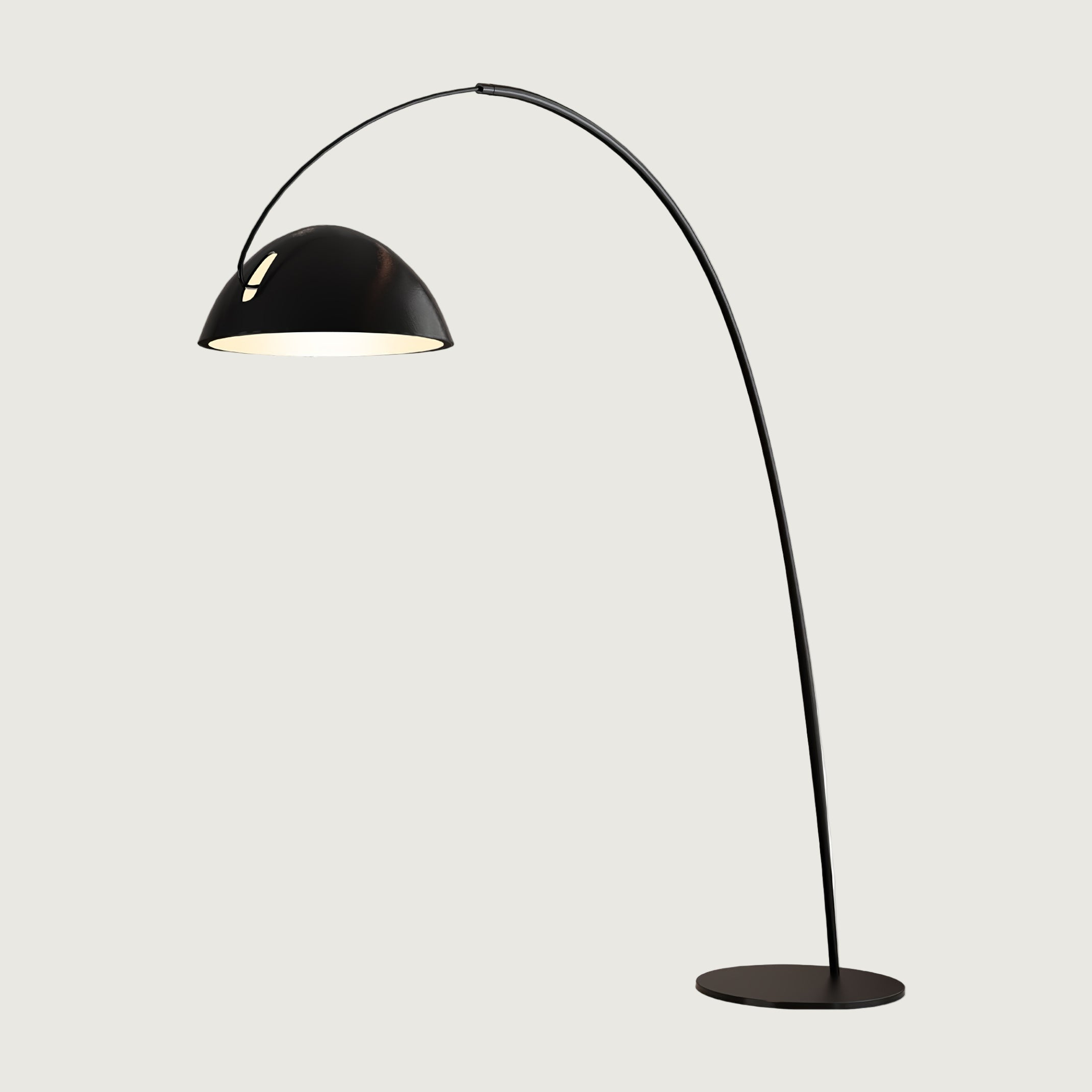 Lámpara de Pie Moderna Escandinava con Brazo Extensible para Salón y Dormitorios - Metal Negro, Ideal para Iluminación Interior 0
