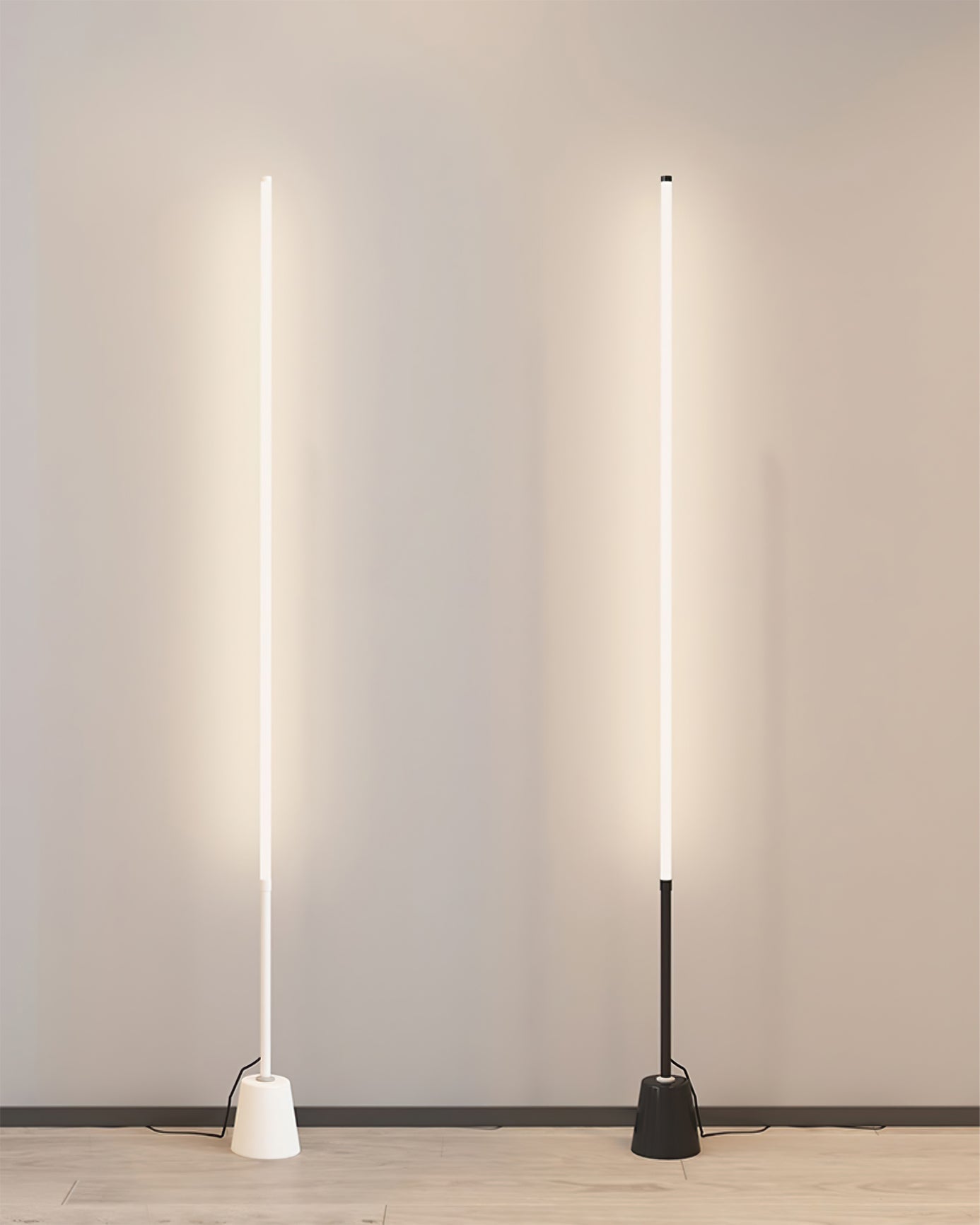Lámpara de Pie Moderna Negra Dimmable con Control Remoto y Diseño Minimalista para Salón y Hogar 4