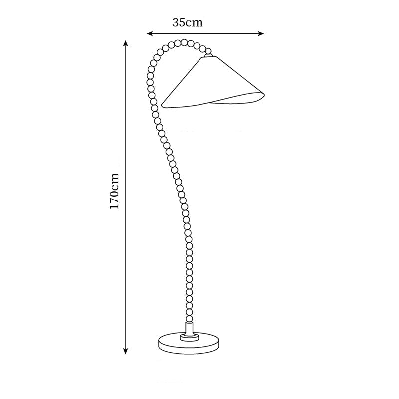 Lámpara de Pie Moderna de Madera con Pantalla Blanca – Ideal para Salón y Decoración Contemporánea, 170 cm altura 5
