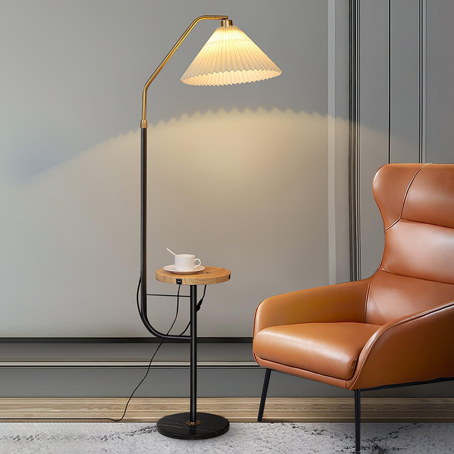 Lámpara de Pie Moderna de Metal y Mármol con Pantallas Beige y Verde – Diseño Elegante y Funcional 7