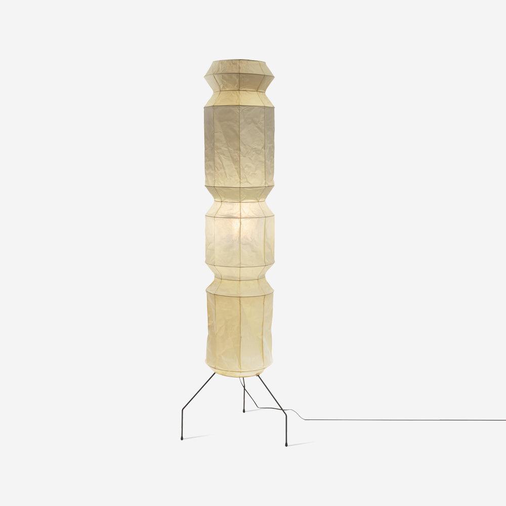 Lámpara de Pie Moderna de Papel Washi y Madera - Diseño Elegante y Funcional de 20.4″ a 74″ 0