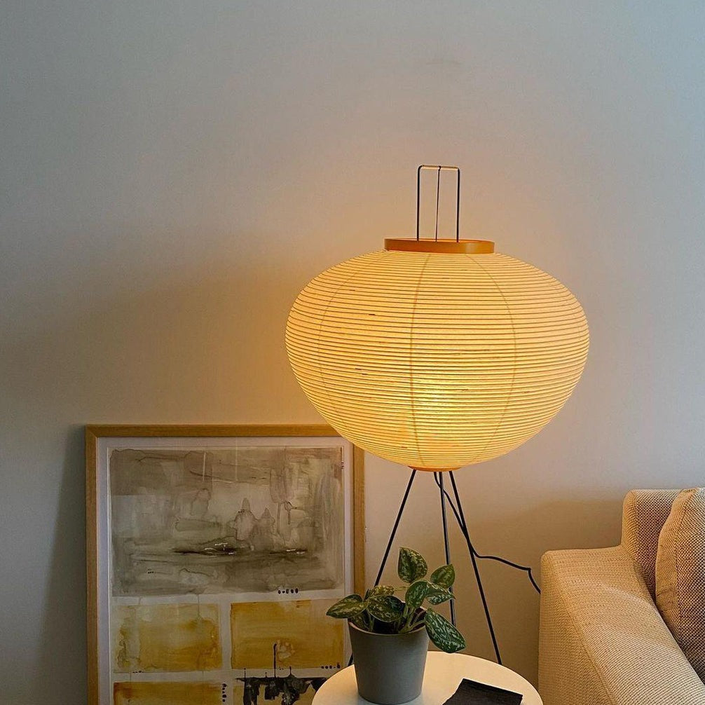 Lámpara de Pie Moderna de Papel de Arroz, Diseño Elegante y Minimalista para Salón, Altura de 120-190 cm 1